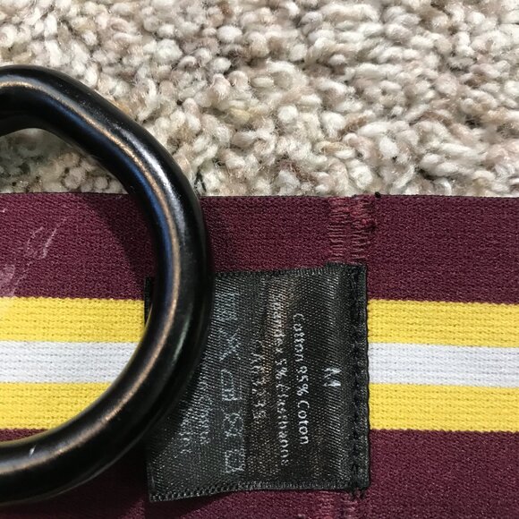 Men's Maroon Jockstrap with Gold Stripes - Picture 3 of 4